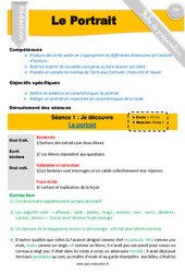 Séquence - Fiche de préparation Ecrire un portrait - Production d'écrit - Séquence - Fiche de préparation : 6ème, 7ème Harmos - PDF à imprimer
