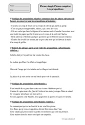 Phrase simple - Phrase complexe - Fiche d’exercices avec correction : 7ème Harmos - PDF à imprimer