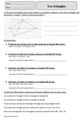 Triangles - Révisions  : 7ème Harmos - PDF à imprimer