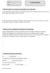 Ponctuation - Révisions  : 6ème Harmos - PDF à imprimer