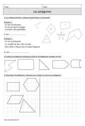 Polygones - Révisions avec correction : 6ème Harmos - PDF à imprimer