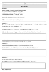 Proportionnalité - Problèmes - Exercices avec correction : 6ème Harmos - PDF à imprimer