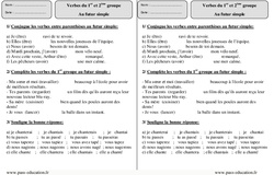 Futur simple - 1er ème groupe - Exercices  : 5ème Harmos - PDF à imprimer