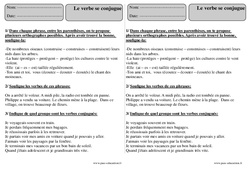 Verbe se conjugue - Révisions : 5ème Harmos - PDF à imprimer