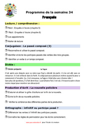 IEF Instruction En Famille, École à la maison pour la Semaine 34 - école à la maison IEF - Fiches  : 7ème Harmos
