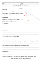 Sphères - Boules - Synthèse - Exercices : 11ème Harmos - PDF à imprimer