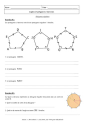 Polygones réguliers - Exercices : 11ème Harmos - PDF à imprimer