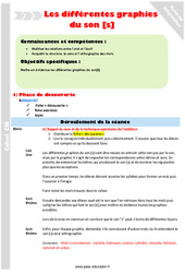 Ecrire le son [s] - Séquence - Fiche de préparation : 6ème Harmos - PDF à imprimer