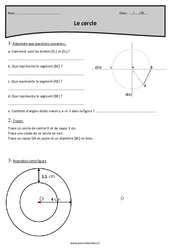 Cercle - Révisions : 6ème Harmos - PDF à imprimer