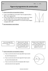 Programme de construction - Figures - Exercices  : 6ème Harmos - PDF à imprimer