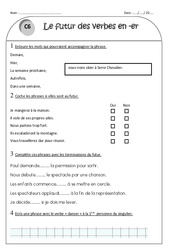 Verbes en - er - Exercices sur le futur : 4ème Harmos - PDF à imprimer