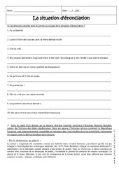 Situation d'énonciation - Exercices corrigés : 10ème Harmos - PDF à imprimer