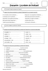 Présent - Examen Evaluation : 6ème Harmos - PDF à imprimer