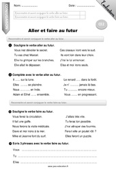 Aller et faire au futur - Examen Evaluation - Bilan : 5ème Harmos - PDF à imprimer