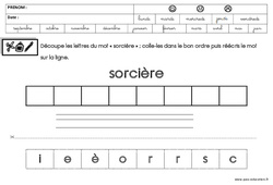 Ecriture - Halloween : 1ère Harmos - PDF à imprimer