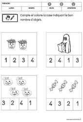 Mathématiques - Halloween - PDF à imprimer