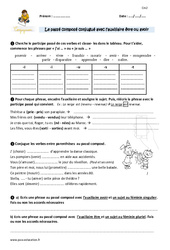 Passé composé conjugué avec l’auxiliaire être ou avoir - Exercices  : 7ème Harmos - PDF à imprimer