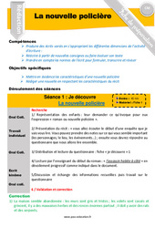 Séquence - Fiche de préparation Ecrire un récit / nouvelle policière - Rédaction - Production d’écrit - Séquence - Fiche de préparation : 6ème, 7ème Harmos - PDF à imprimer