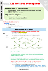 Mesures de longueur - Fiche de préparation : 6ème Harmos - PDF à imprimer