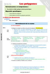 Polygones - Fiche de préparation : 6ème Harmos - PDF à imprimer