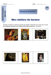 Mes ateliers de lecture - Gamme de lecture : 7ème Harmos - PDF à imprimer