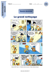 Le grand nettoyage - Bande dessinée : 7ème Harmos - PDF à imprimer