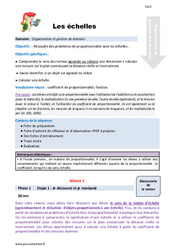 Séquence - Fiche de préparation Les échelles - Séquence - Fiche de préparation : 7ème Harmos - PDF à imprimer