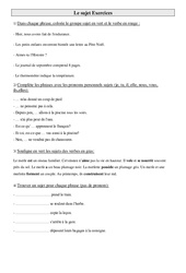 Le sujet - Exercices  : 5ème Harmos - PDF à imprimer