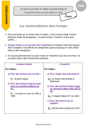 Comment reconnaître et utiliser le passé simple et l’imparfait à bon escient dans un récit. - Cours, Leçon : 6ème Harmos - PDF gratuit à imprimer