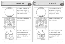 Je lis, je fais - Exercices de lecture : 3eme Harmos - PDF à imprimer