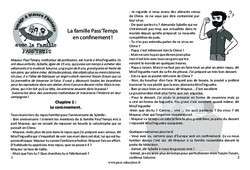 La Famille Pass'Temps en confinement - Lecture et questionnaire : 5ème, 6ème, 7ème Harmos