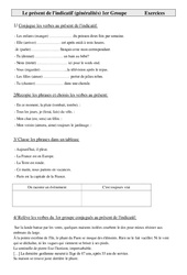 Verbes du 1er groupe - Présent de l'indicatif - Exercices - Conjugaison : 6ème Harmos - PDF à imprimer