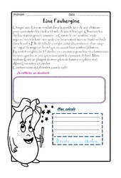 Line l’aubergine - 1 histoire 1 problème : 5ème Harmos - PDF à imprimer