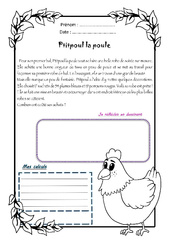 Ptitpoul la poule - 1 histoire 1 problème : 6ème Harmos - PDF à imprimer