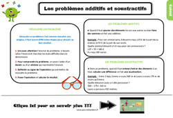 Problèmes additifs et soustractifs - Cours, Leçon : 5ème Harmos - PDF gratuit à imprimer