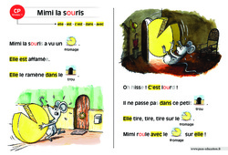 Mimi la souris - Lecture compréhension - Histoire illustrée - Niveau 1 : 3eme Harmos - PDF à imprimer