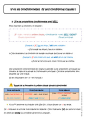 if et les conditionnelles - Cours - Anglais : 9eme Harmos - PDF à imprimer