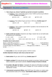 Situations problèmes multiplicatifs - Révisions - Exercices avec correction : 8ème Harmos - PDF à imprimer