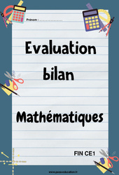 Mathématiques - Évaluation, bilan de fin d’année : 4ème Harmos - PDF à imprimer