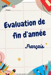 Français - Évaluation, bilan de fin d’année : 7ème Harmos - PDF à imprimer