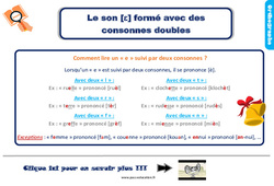 Son [è] avec des consonnes doubles - Cours, Leçon, trace écrite : 5ème Harmos - PDF gratuit à imprimer