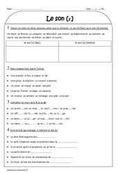 Son è - Exercices  : 5ème Harmos - PDF à imprimer