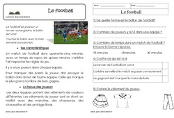 Le football - Lecture documentaire : 3eme Harmos - PDF à imprimer