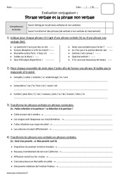 Phrase verbale - Phrase non verbale - Bilan : 7ème Harmos - PDF à imprimer