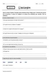 Son e - Dictée accompagnée n°4 : 5ème Harmos - PDF à imprimer