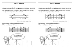 Symétrie - Cours, Leçon : 5ème Harmos - PDF gratuit à imprimer