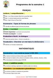 Guide pour les parents - Rituels - école à la maison IEF - Fiches  : 7ème Harmos