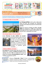 Escale n°8 - Île - de - France - Un petit tour en France : 4ème, 5ème Harmos - PDF à imprimer