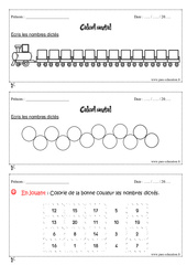 Calcul mental - Exercices et bilan - Semaine 13 à 16 : 3eme Harmos - PDF à imprimer