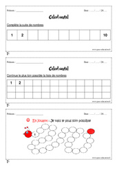 Calcul mental - Exercices et bilan - Semaine 1 à 4 : 3eme Harmos - PDF à imprimer